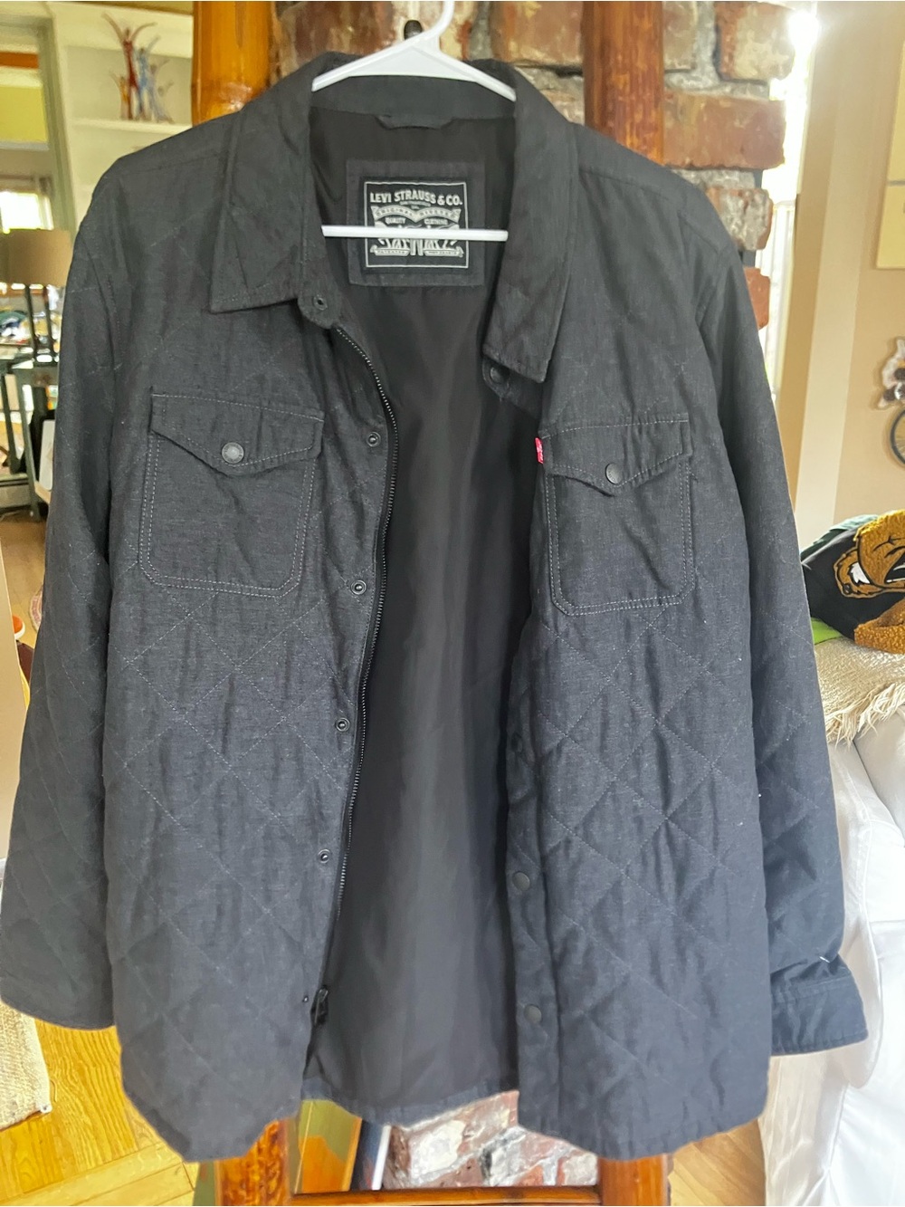 evi Strauss Classic Denim Shacket Shirt Jacket